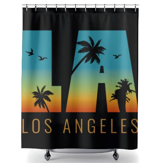 Los Angeles LA California Gift Shower Curtains