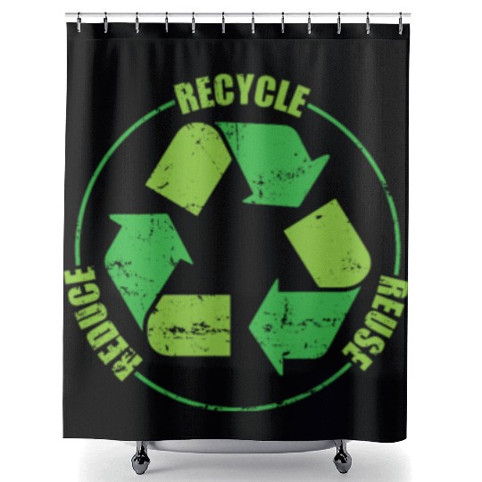 Recycle Nature Environment Planet Earth Shower Curtains