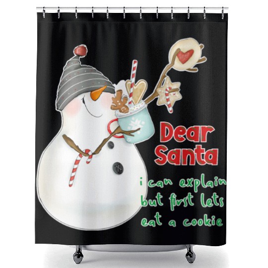Dear Santa I can explain Shower Curtains