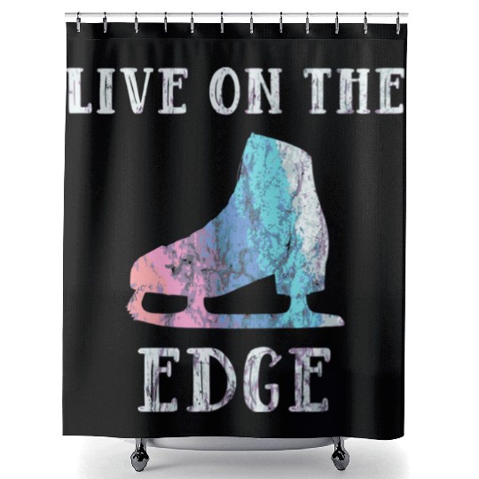 Figure Skating For Girls And Women Live On The Edg Shower Curtains