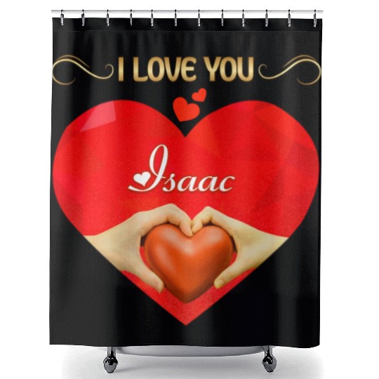 I love you Isaac Shower Curtains