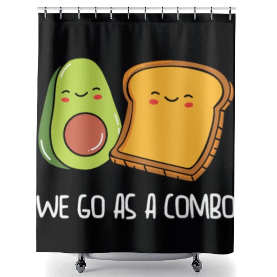 Siblings Avocado Toast Combo Big Sister Brother Shower Curtains