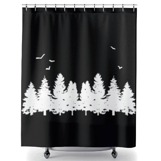 Wilderness nature forest Shower Curtains