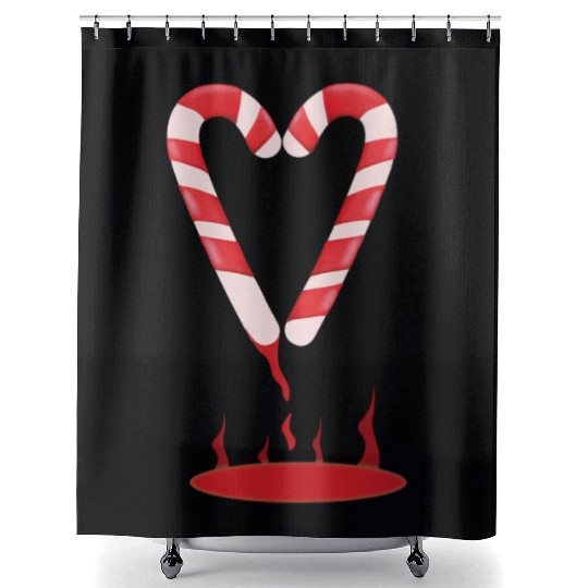 Christmas candy Shower Curtains