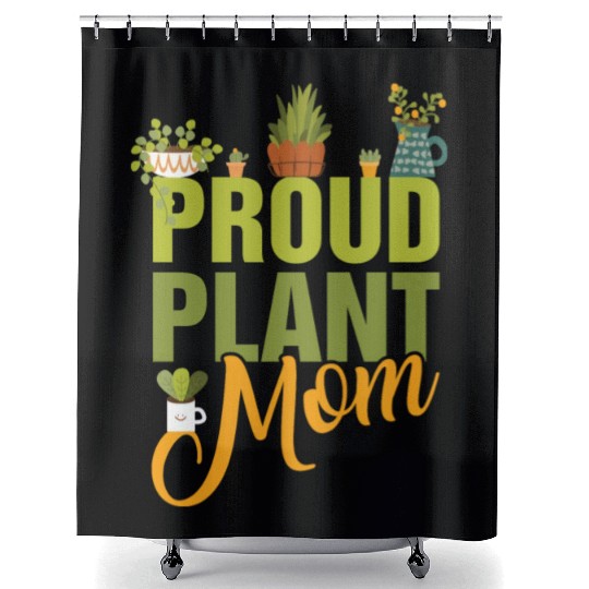 Plant Mom Shower Curtains