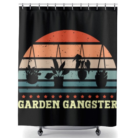 GARDEN GANGSTER I Plants Gardener Gardening Shower Curtains