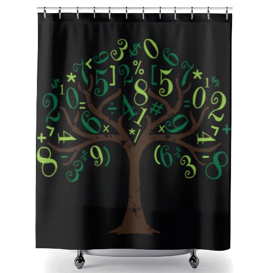 Math Tree Math Tree Mathematics Shower Curtains