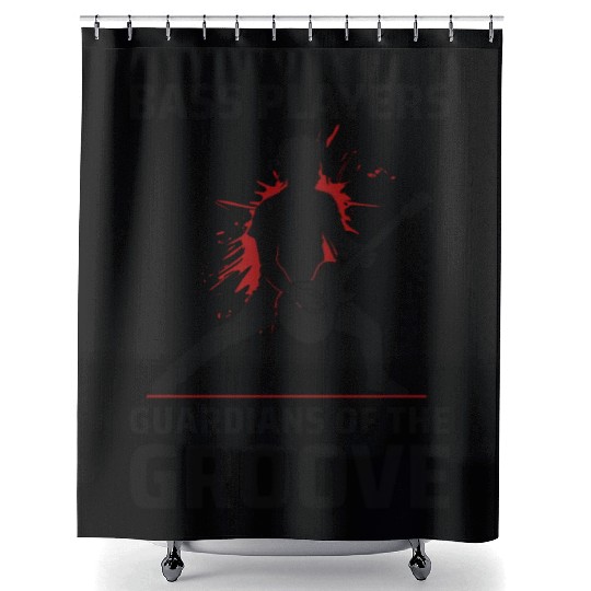 Bass Guitar Player Music Musician Bassist Funny Shower Curtains