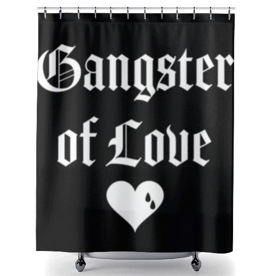 gangster of love valentines day Shower Curtains