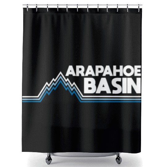 Arapahoe Basin Snowboarding Shower Curtains