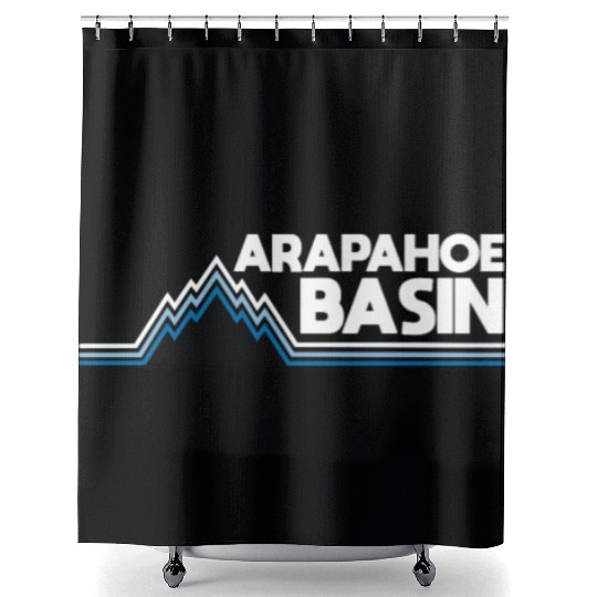 Arapahoe Basin Snowboarding Shower Curtains