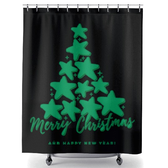 Tree Christmas Shower Curtains