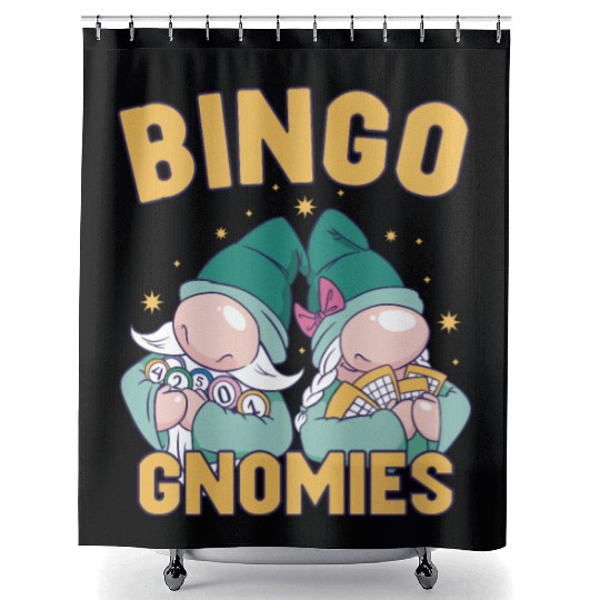 Bingo Card Game Grandma Bingo Player Bingo Cards Shower Curtains