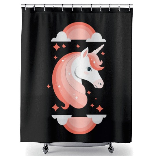 Harlow And Popcorn Merch Popcorn The Pony Shower Curtains