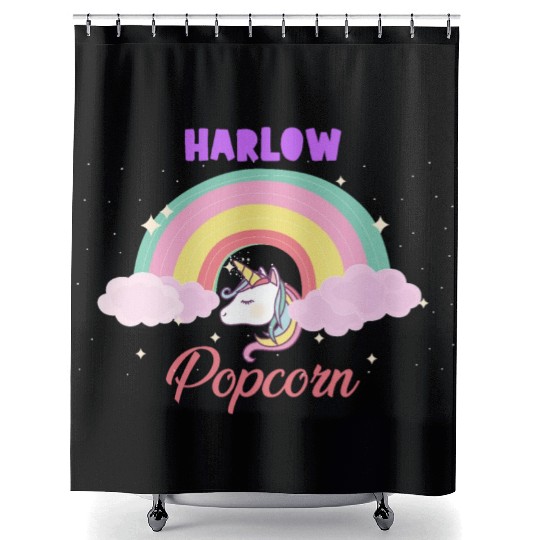 Harlow and Popcorn Merch Popcorn the Pony Shower Curtains