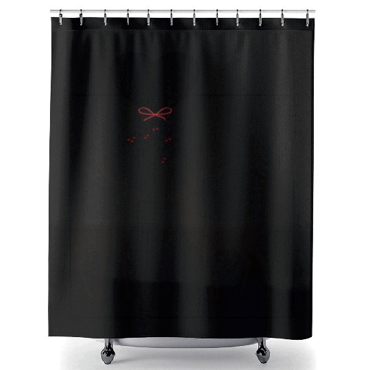 Reindeer love under a mistletoe Shower Curtains