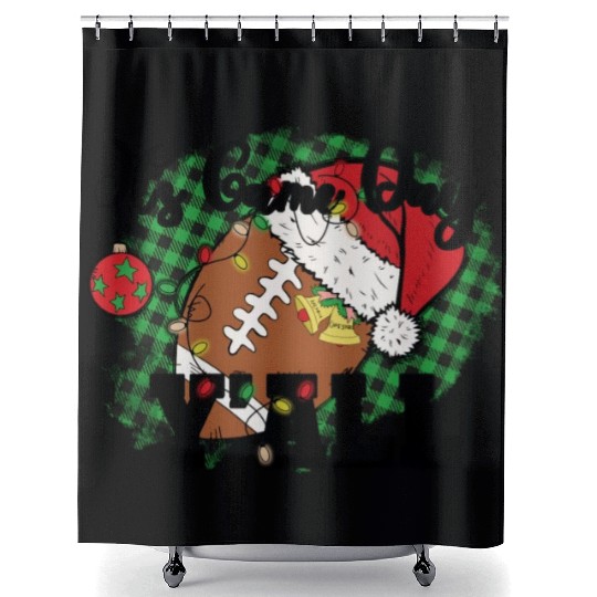 I's Game Day Y'All Santa Football America Shower Curtains