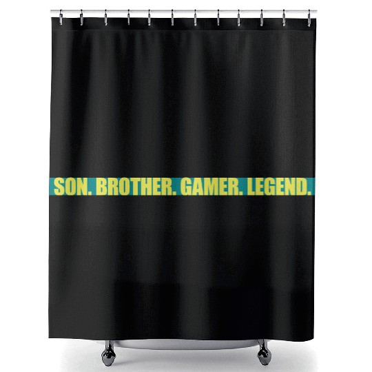 son brother gamer legend Shower Curtains
