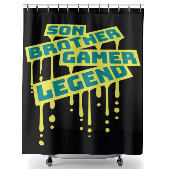 son brother gamer legend Shower Curtains