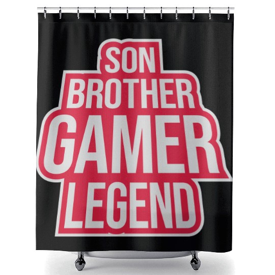 son brother gamer legend Shower Curtains