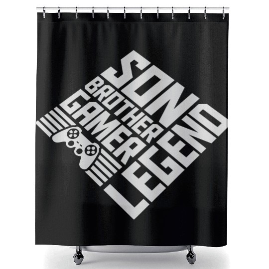 son brother gamer legend Shower Curtains