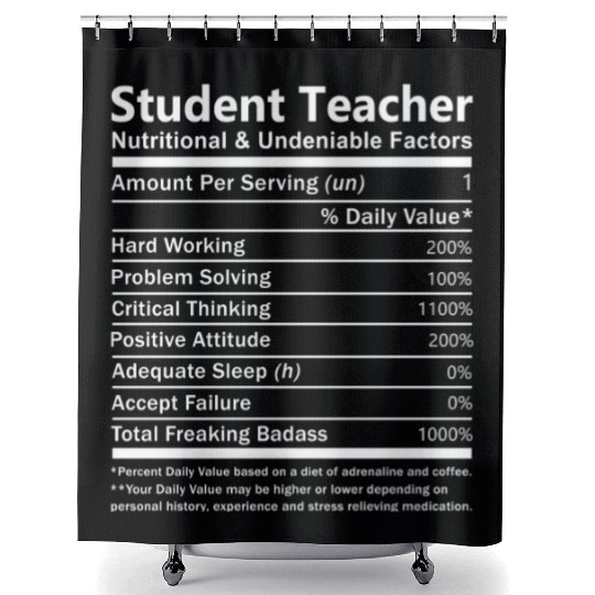 Student Teacher Shower Curtains - Nutritional And Undeniab