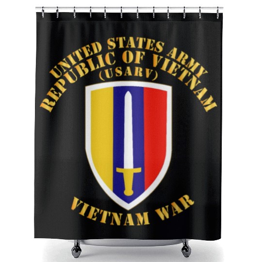 Army US Army Vietnam USARV Vietnam War Shower Curtains