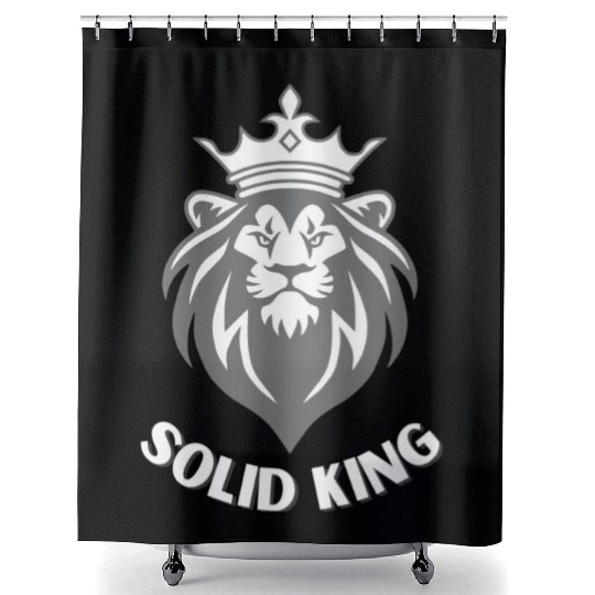 Solid king Shower Curtains