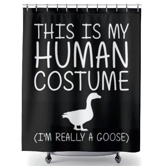 Goose Easy Halloween Human Costume Waterfowl Anima Shower Curtains