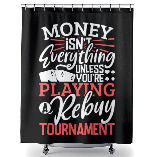 Poker Casino Poker Player Gambling Roulette Shower Curtains