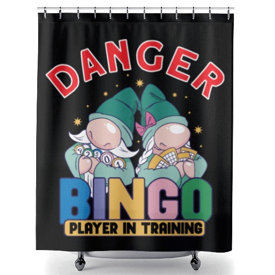 Bingo Card Game Grandma Bingo Player Bingo Cards Shower Curtains