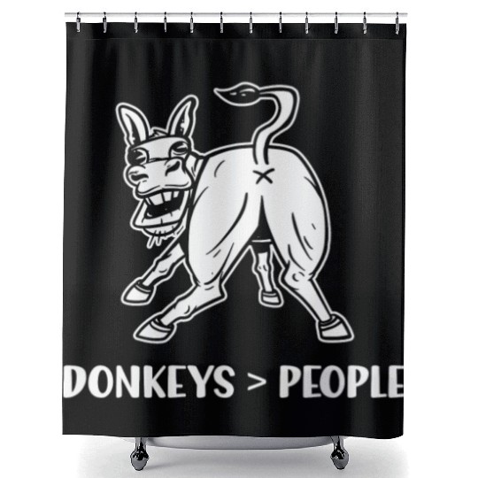 Donkeys > People Animal Farm Donkey Lover Shower Curtains