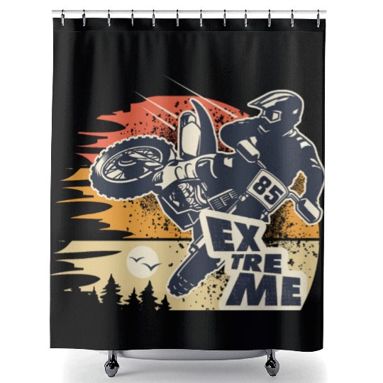 moto motocross Motocross moto cross Shower Curtains