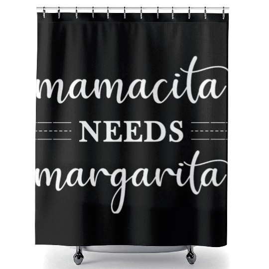 Mamacita Needs Margarita Funny Womens Cinco De Shower Curtains