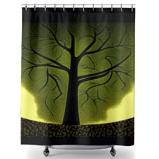 For green tree lovers Shower Curtains