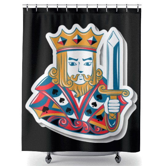 Playing card style Shower Curtains