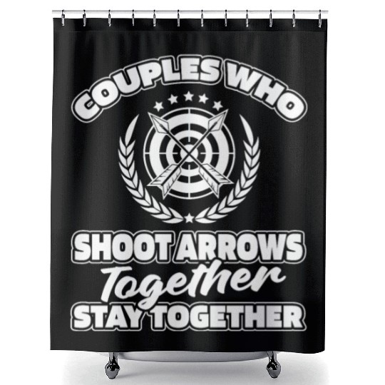 Archery Couple Shower Curtains