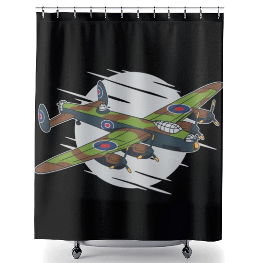War-fighter jet plane War-fighter jet plane inspir Shower Curtains