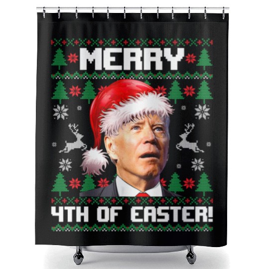 Merry 4th Of Easter! Shower Curtains