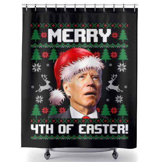 Merry 4th Of Easter! Shower Curtains