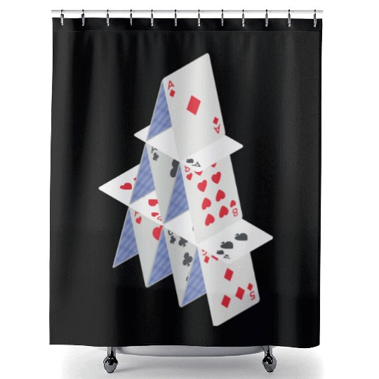 Playing card Shower Curtains