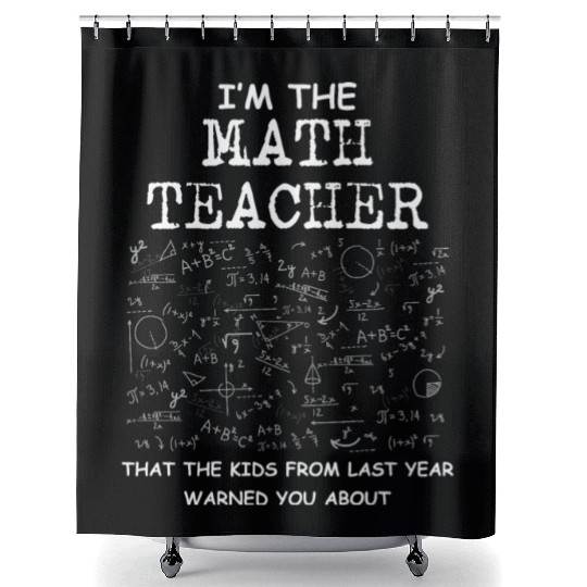 Math Teacher Unicorn Shower Curtains