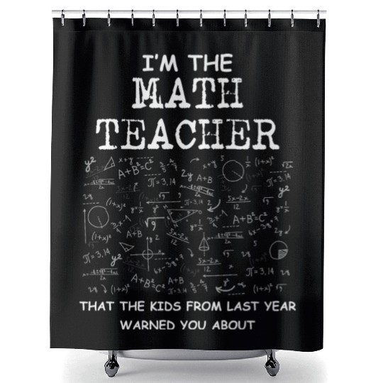 Math Teacher Unicorn Shower Curtains