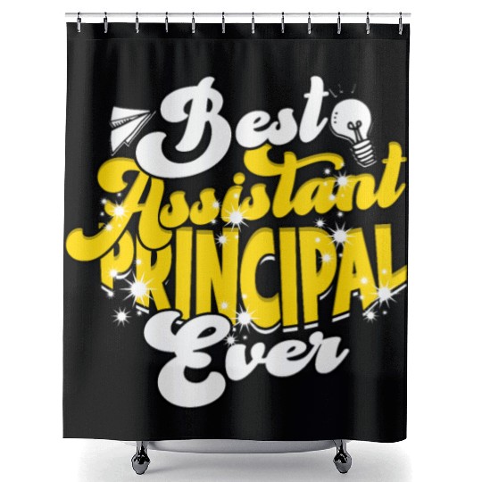 Assistant Principal Back School Teacher Principal Shower Curtains