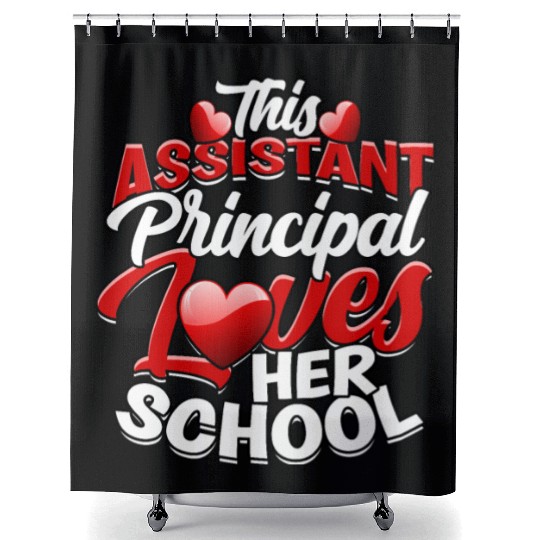 Assistant Principal Back School Teacher Principal Shower Curtains