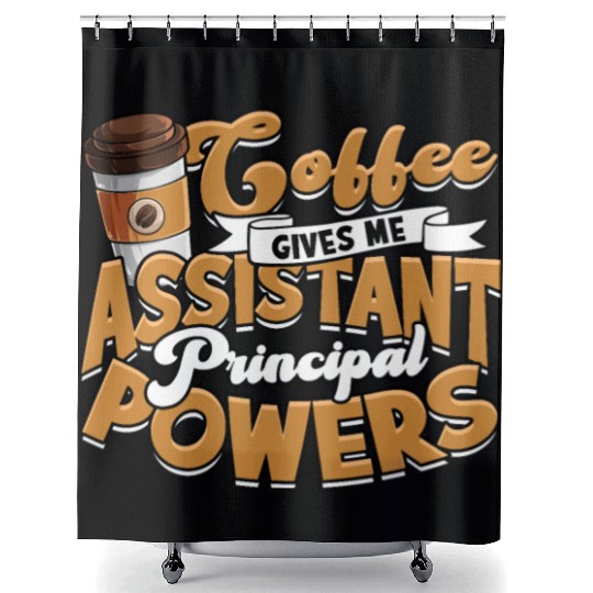 Assistant Principal Back School Teacher Principal Shower Curtains
