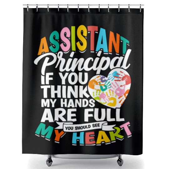 Assistant Principal Back School Teacher Principal Shower Curtains