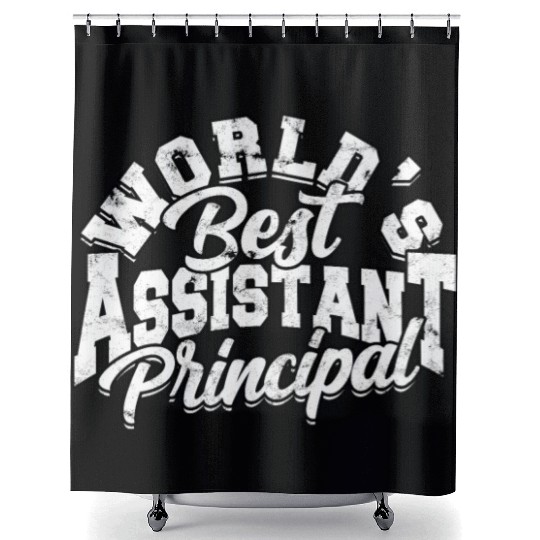 Assistant Principal Back School Teacher Principal Shower Curtains
