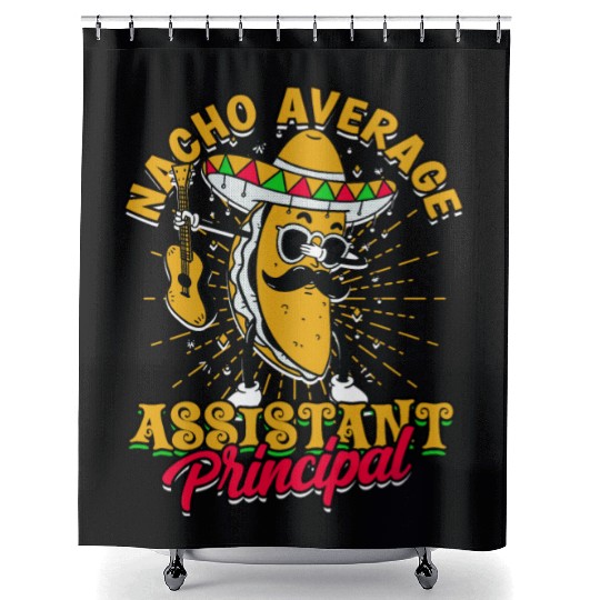 Assistant Principal Back School Teacher Principal Shower Curtains