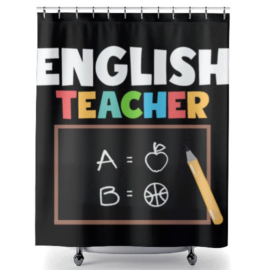 English Teacher Language Grammar Shower Curtains